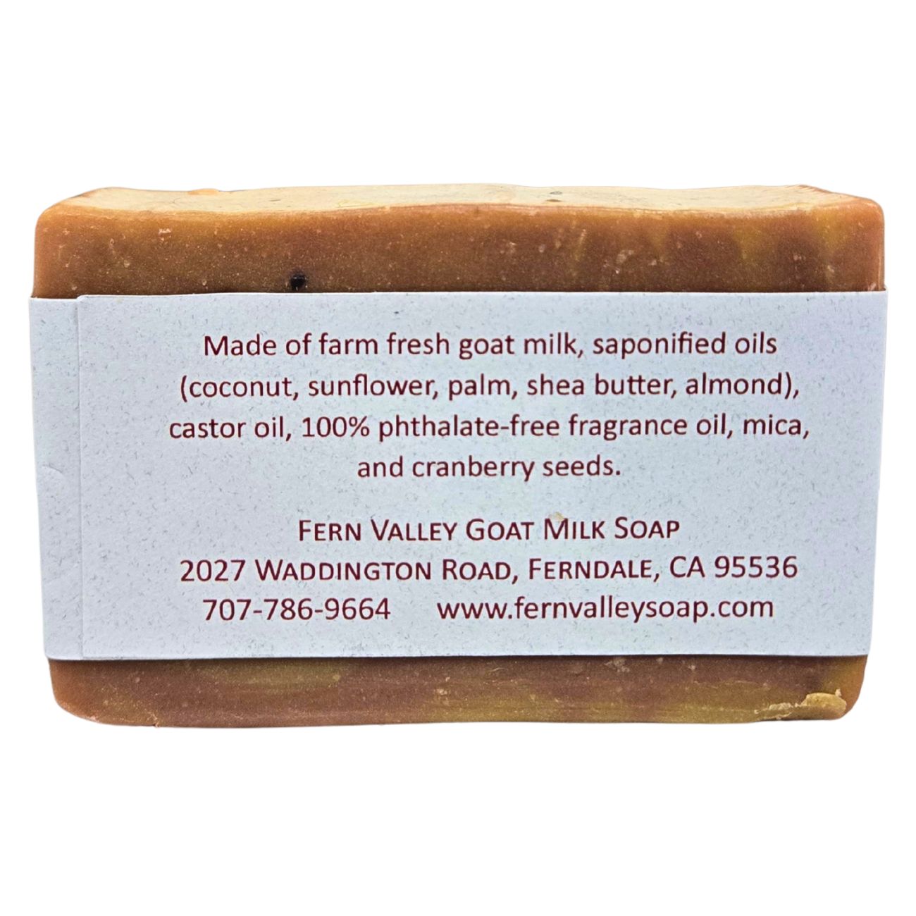 Natural Goat Milk Soap | Autumn Jam | Cranberry Seed Scrub