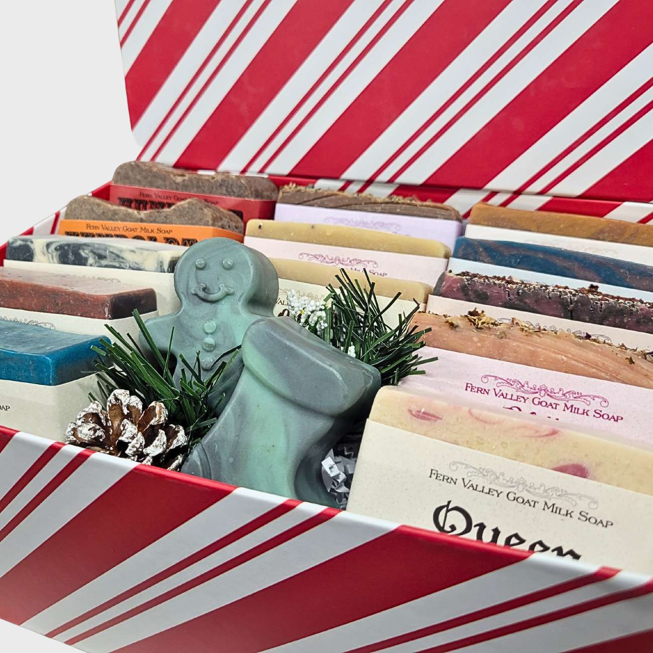 Handmade Goat Milk Soaps | Christmas Sampler Gift Box | Bakers Dozen