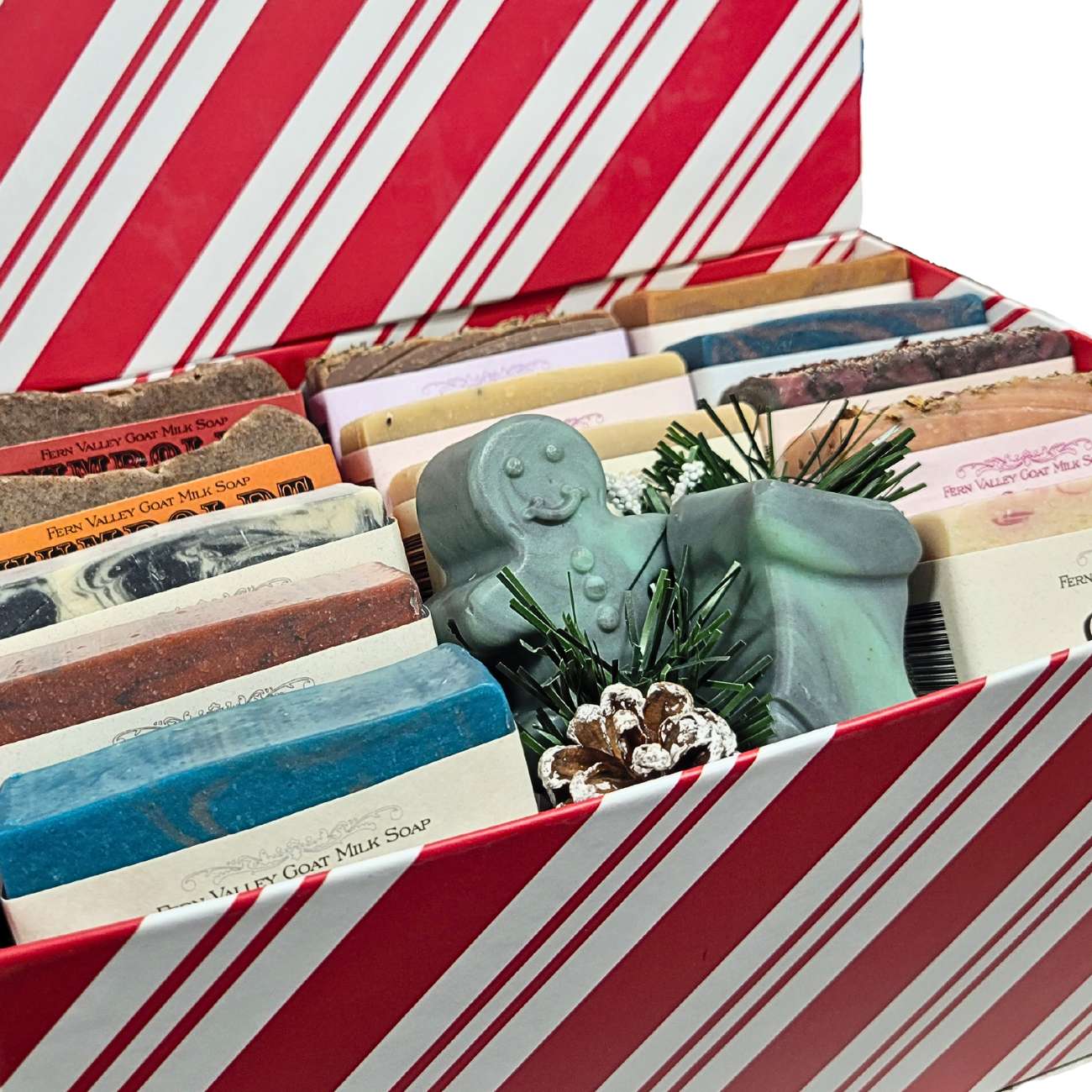 Handmade Goat Milk Soaps | Christmas Sampler Gift Box | Bakers Dozen