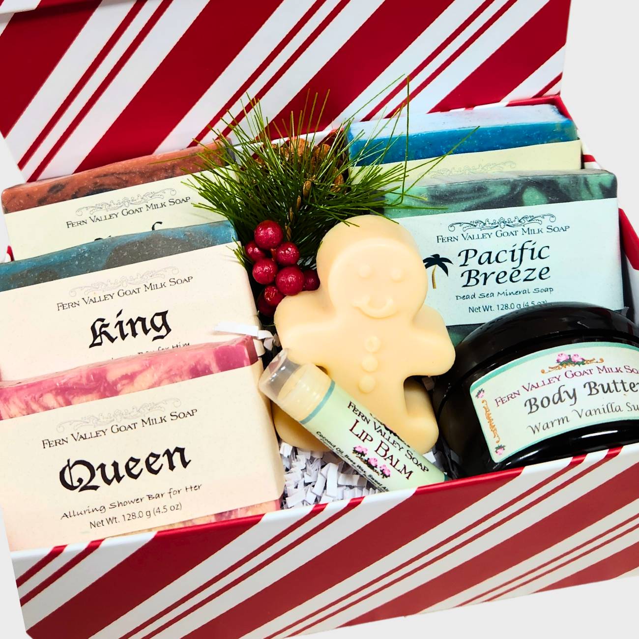 Christmas Gift Box for Couple | Handmade Goat Milk Soaps + Body Butter