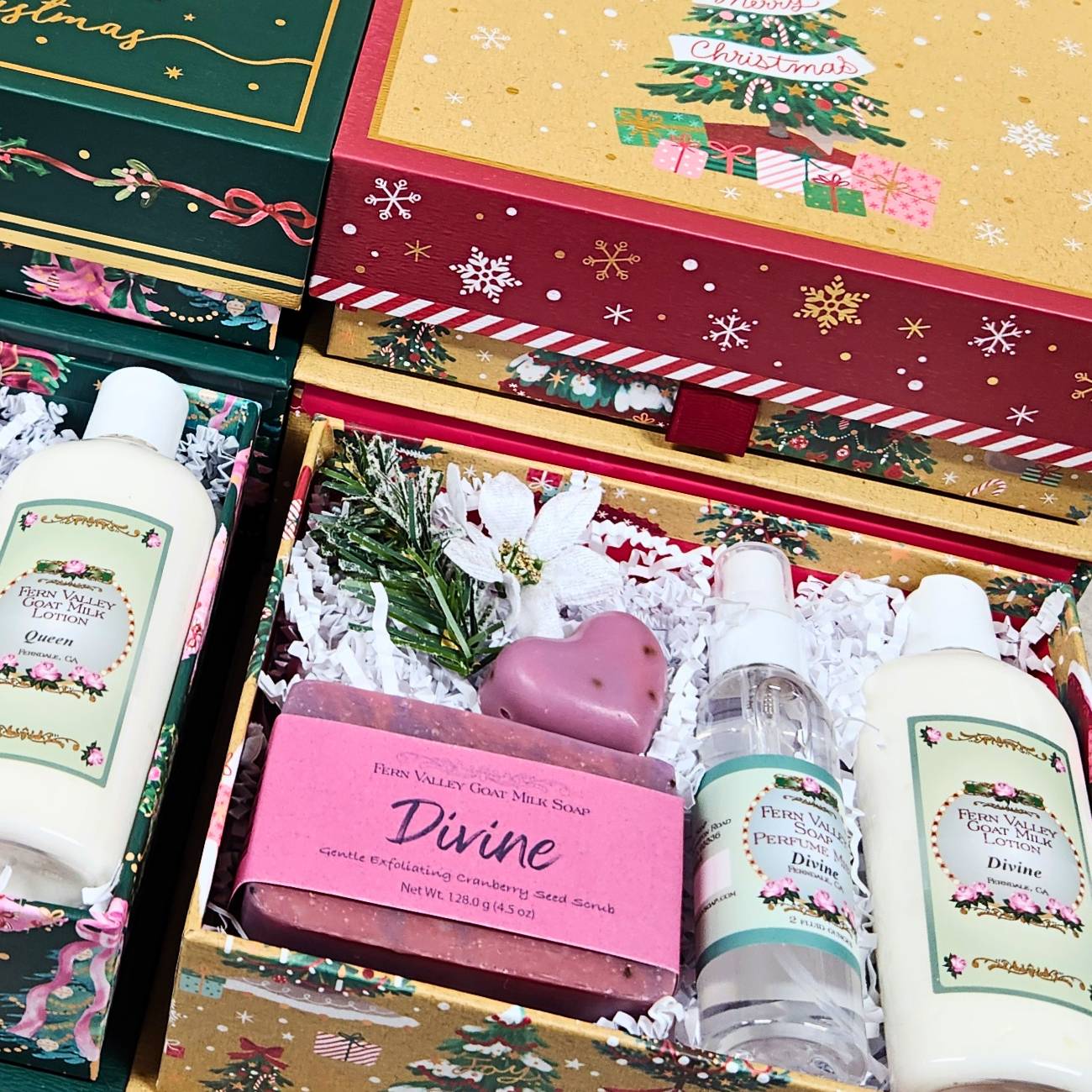 Handmade Goat Milk Soap | Elegant Christmas Gift | Perfume Mist & Lotion