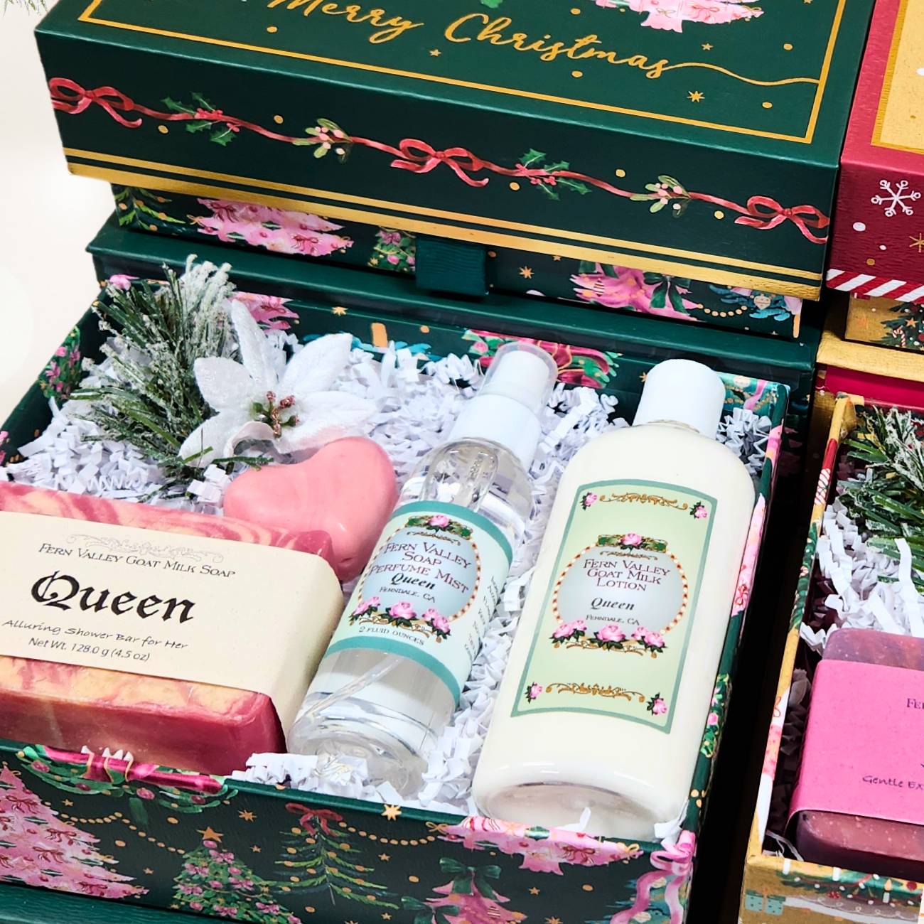 Handmade Goat Milk Soap | Elegant Christmas Gift | Perfume Mist & Lotion