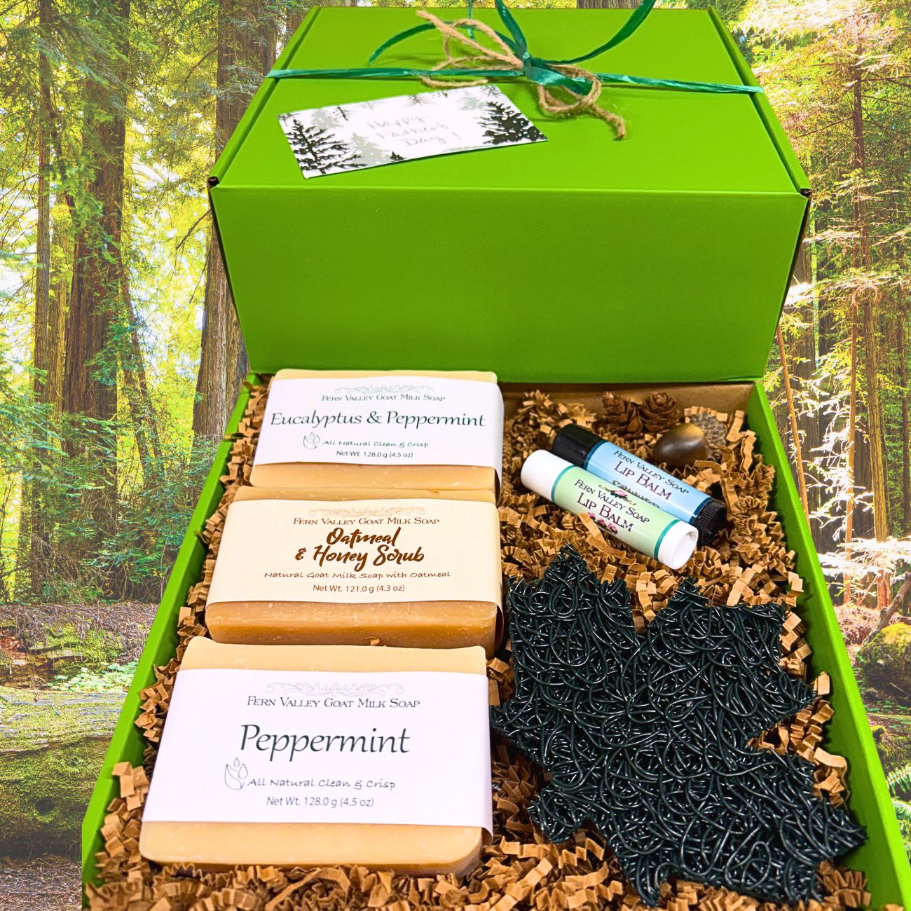 Natural Goat Milk Soap | Forest Green Father&