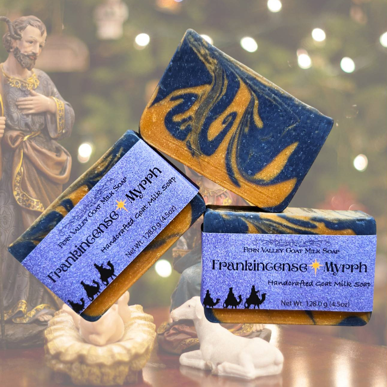 Natural Goat Milk Soap | Frankincense & Myrrh Scrub