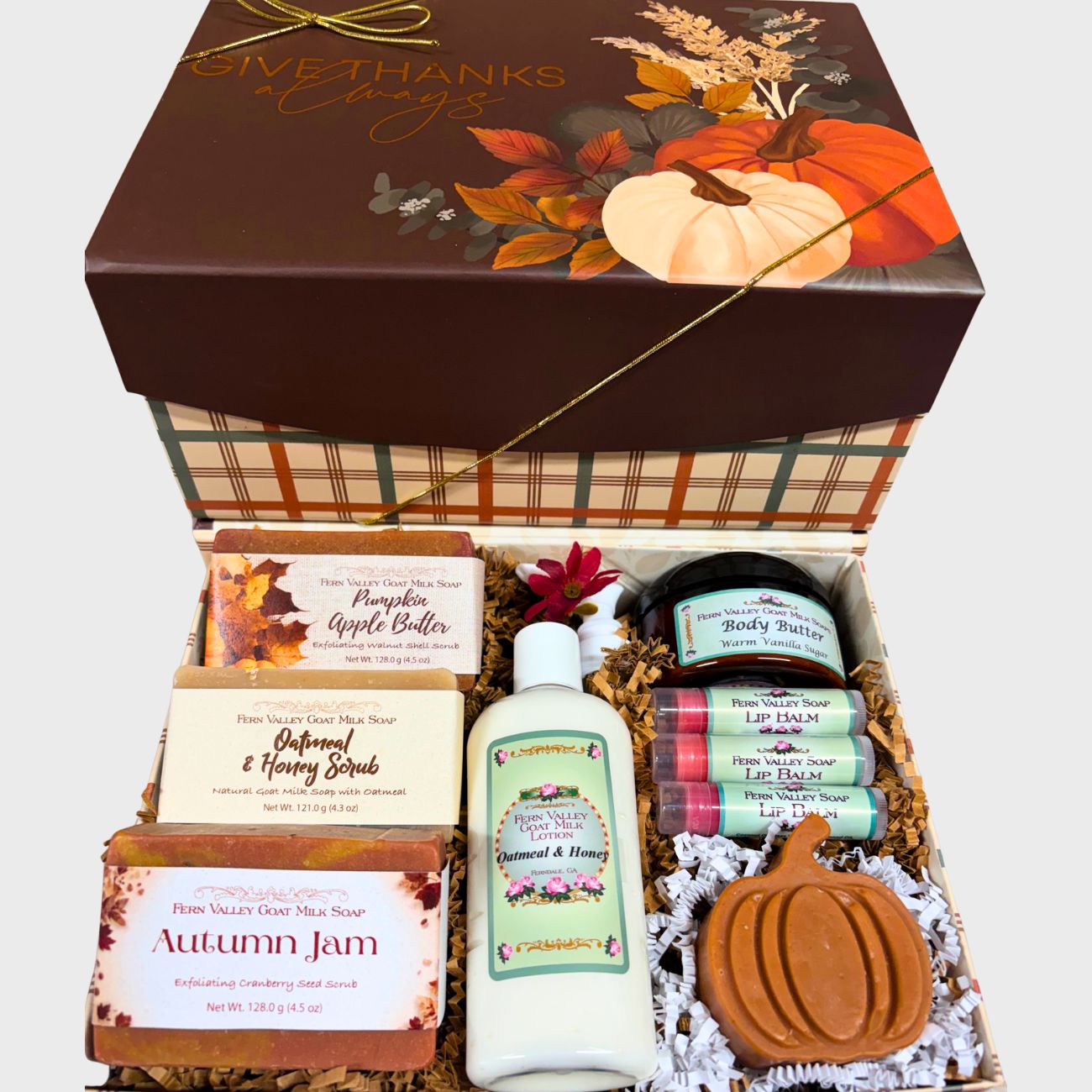 Handmade Goat Milk Soap | Give Thanks Always Gift Box
