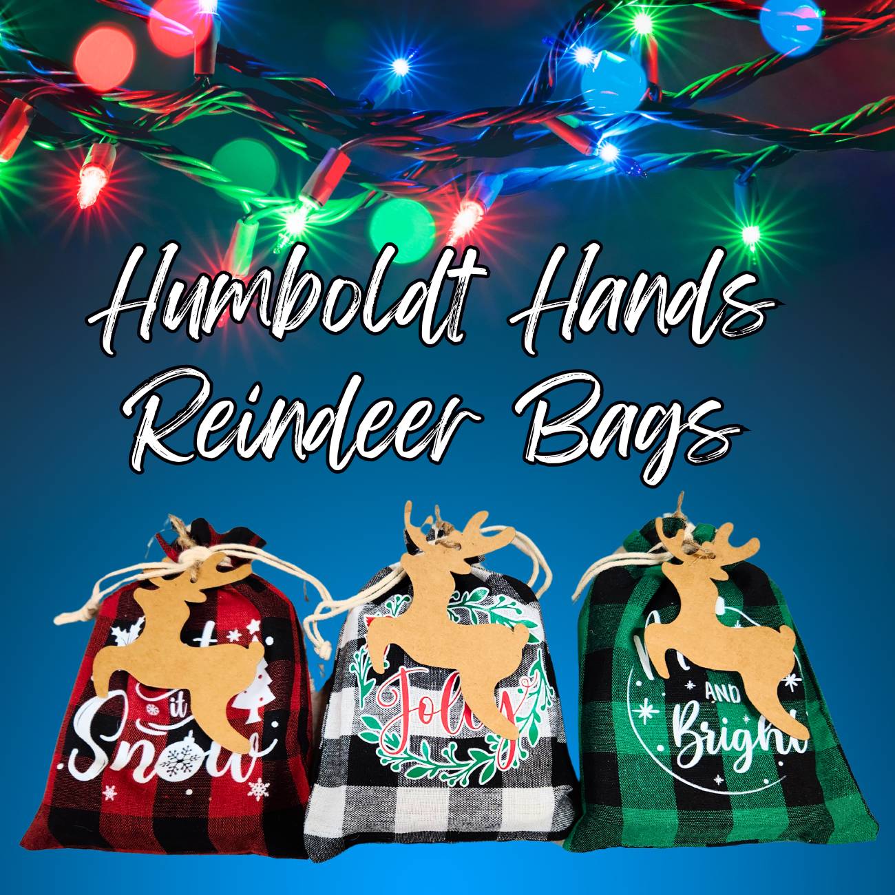 Handmade Goat Milk Soap | Humboldt Hands Reindeer Gift Bags |