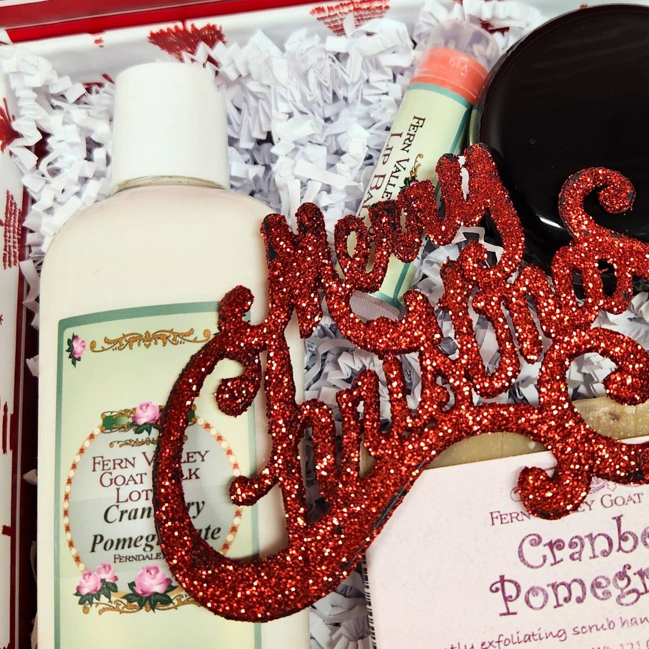 Handmade Goat Milk Soap + Lotion | Merry Christmas Gift Set
