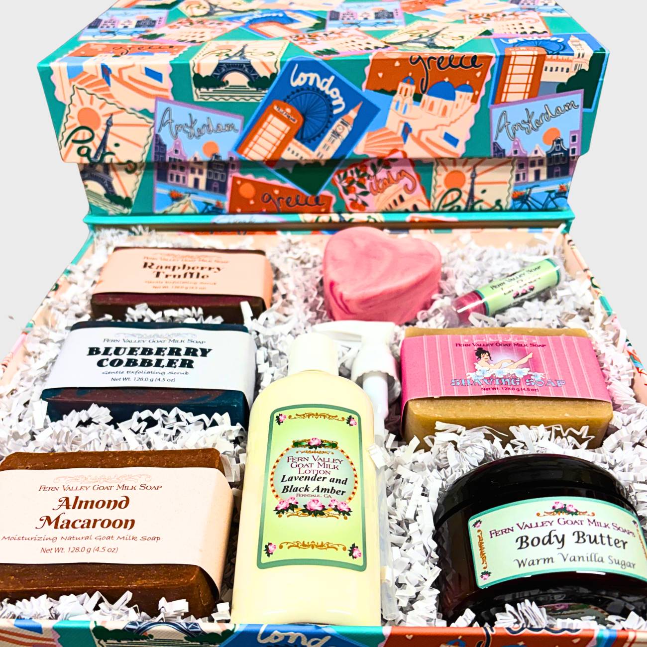 Handmade Goat Milk Soap Gift Set | Pampering Gift Box | Lotion + Body Butter