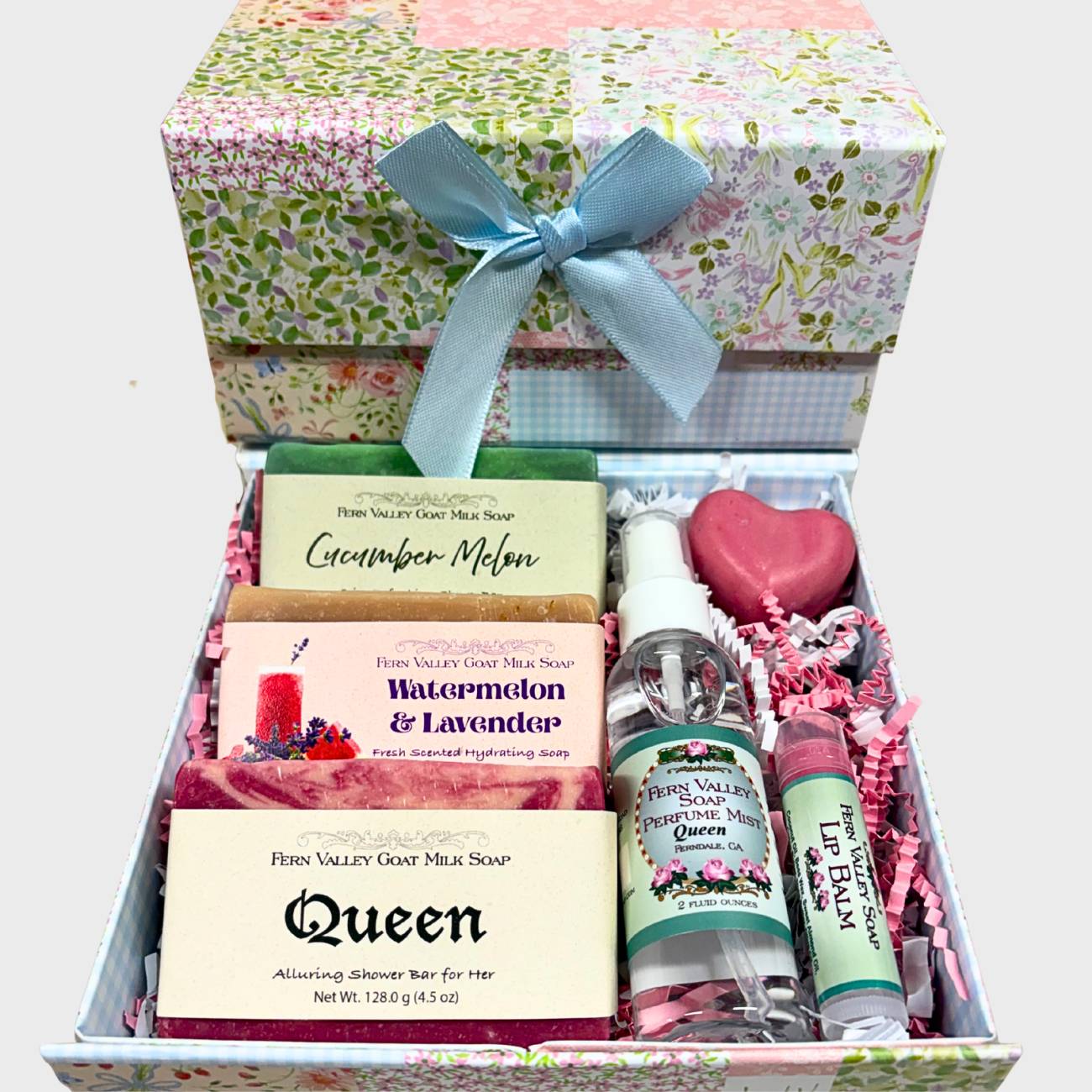 Handmade Goat Milk Soap + Perfume | Patchwork Gift Set For Her