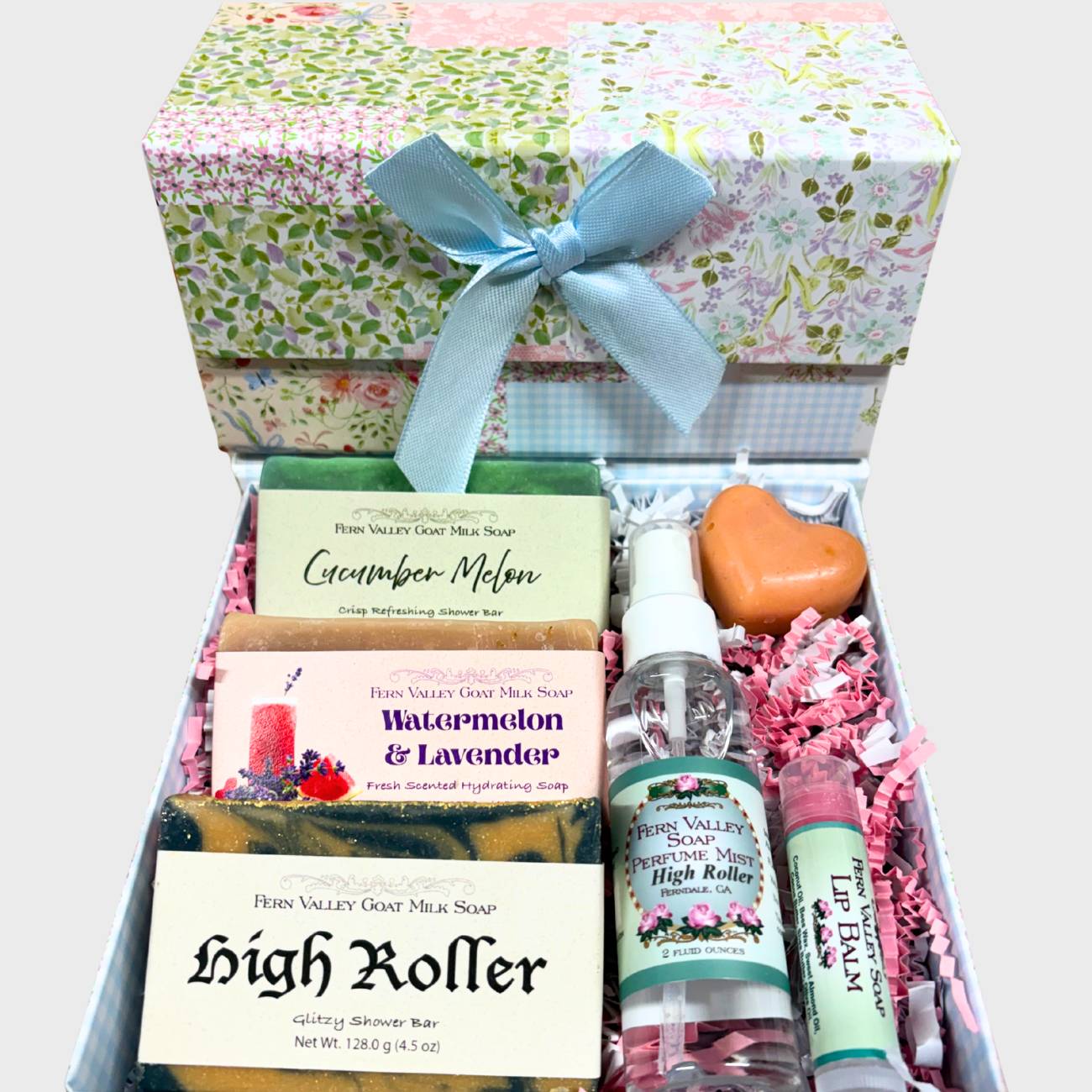 Handmade Goat Milk Soap + Perfume | Patchwork Gift Set For Her