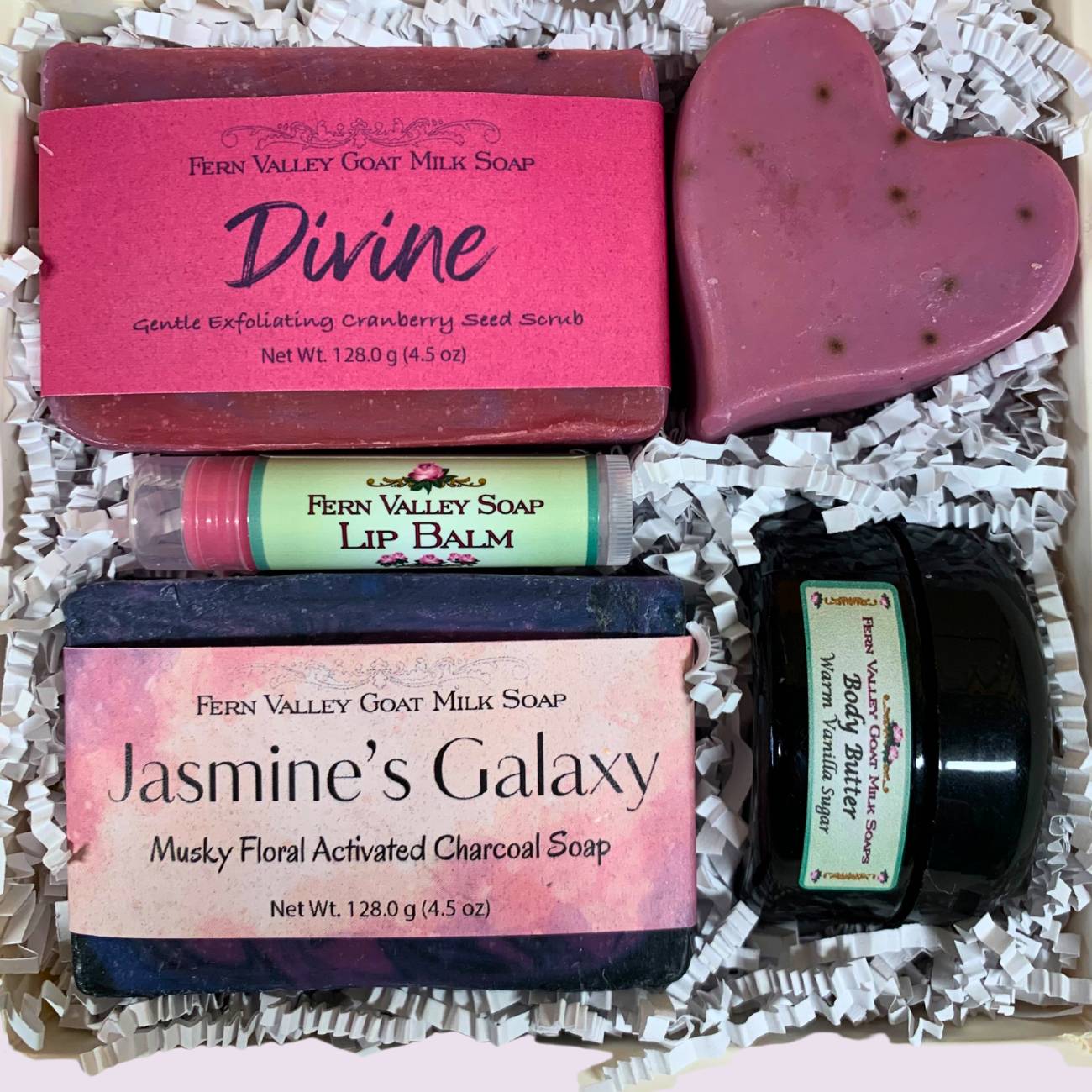 Handmade Goat Milk Soap + Body Butter | Peachy Happy Birthday Gift Box