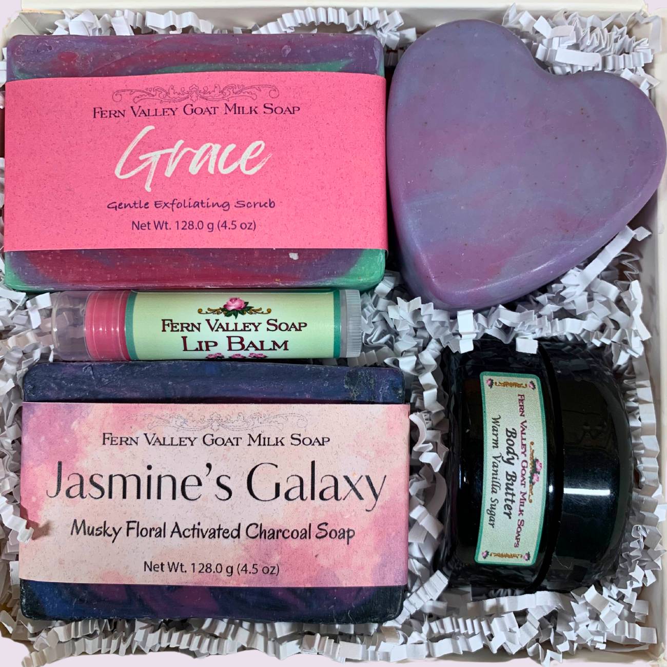 Handmade Goat Milk Soap + Body Butter | Peachy Happy Birthday Gift Box