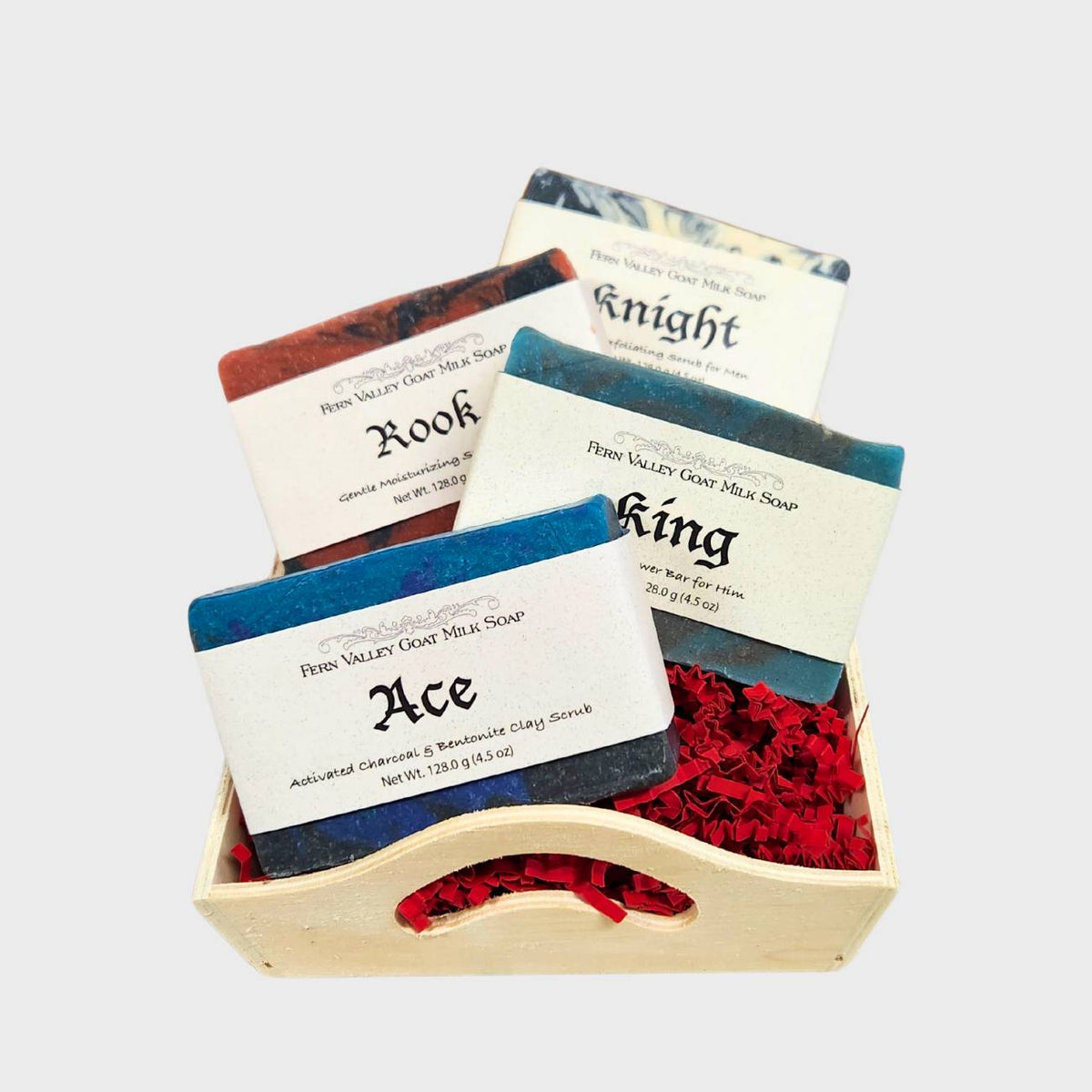 Handmade Goat Milk Soap | Valentine Gift Crate | Four Sexy Masculine Bars