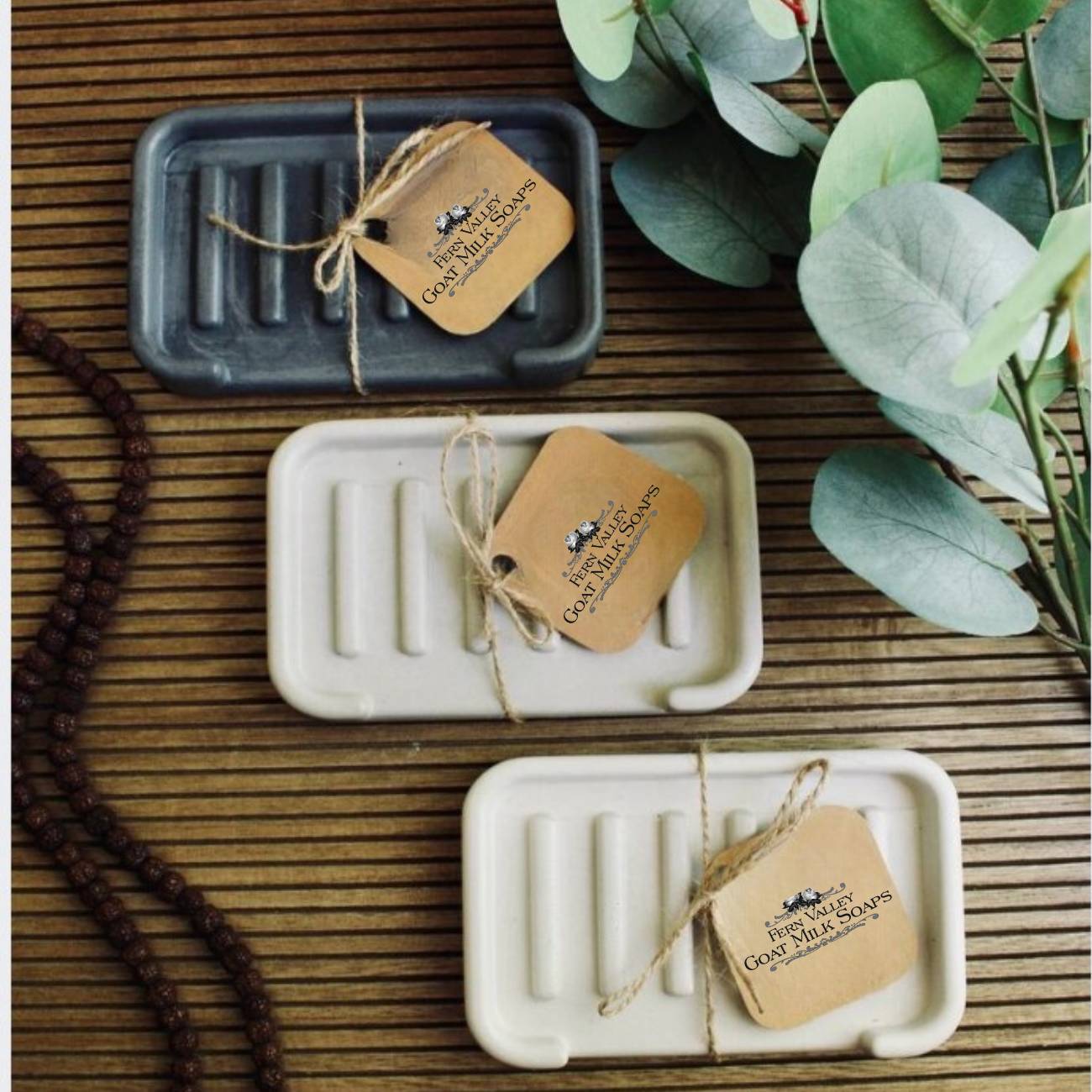 Handmade Goat Milk Soap + Cologne & Soap Dish | Dad&