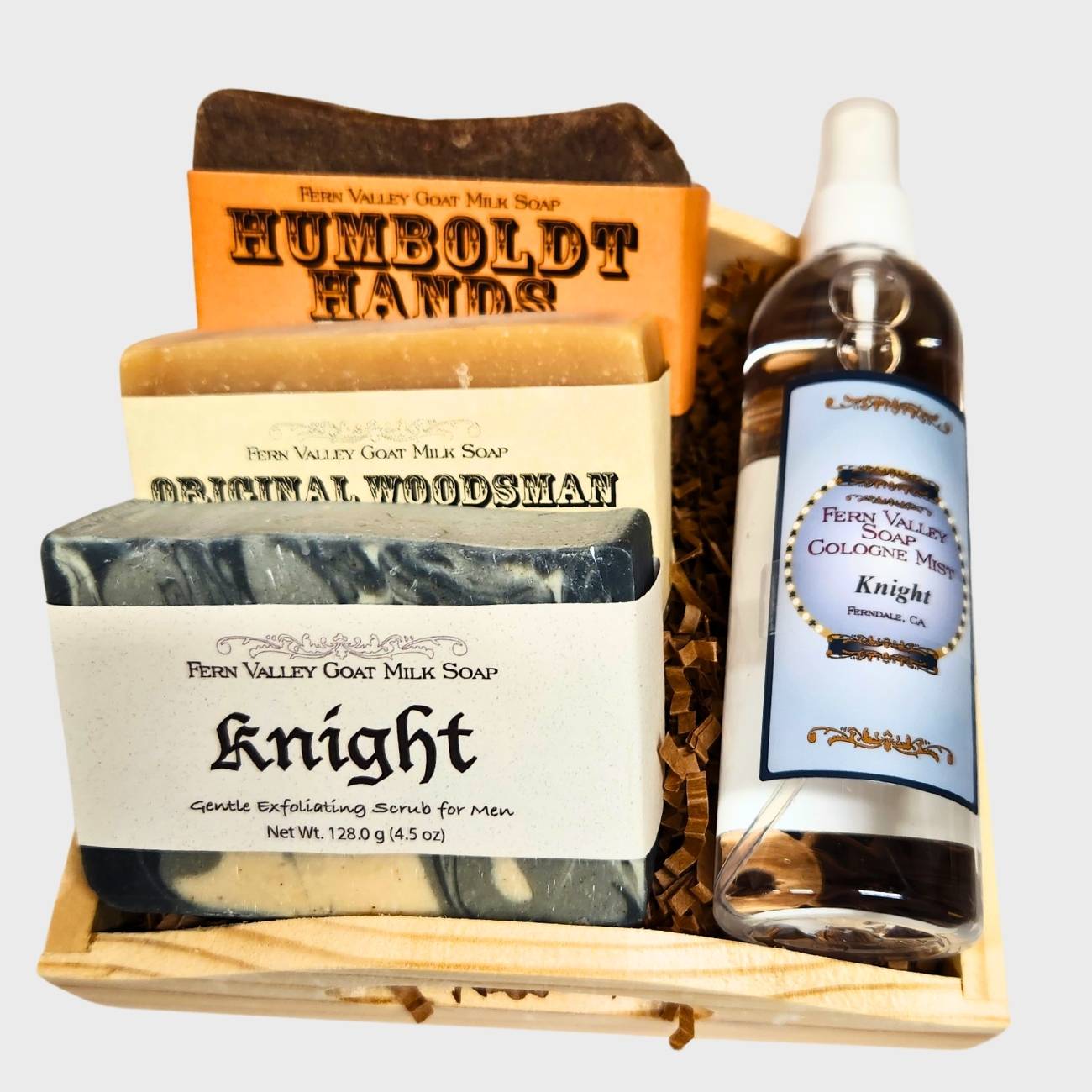 Handmade Goat Milk Soap + Cologne | Masculine Gift Crate