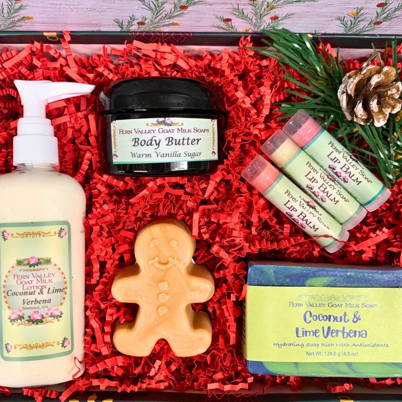 Handmade Goat Milk Soaps and Lotion | Warm Christmas Wishes Gift Set