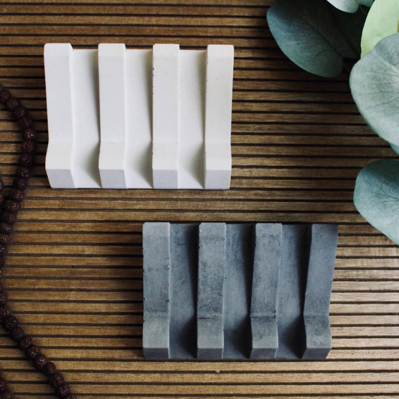 Handcast Concrete Soap Dish | Fern Valley Soap | Made USA