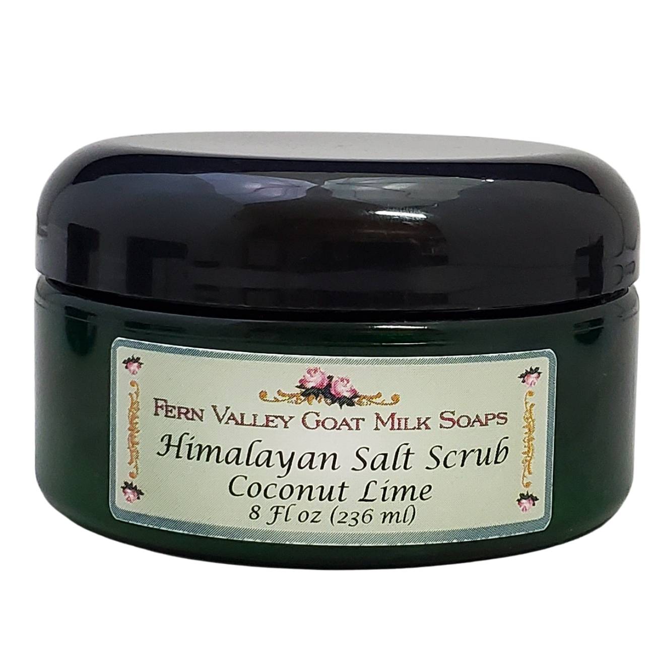 Himalayan Salt Scrub | Skin Care From Fern Valley Goat Milk Soap | Coconut & Lime Verbena Scent