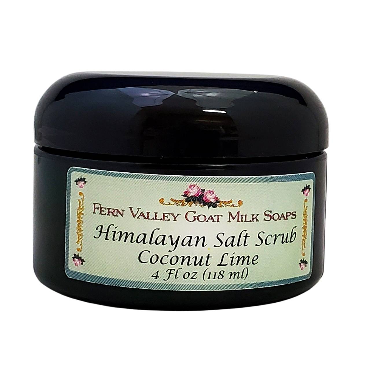 Himalayan Salt Scrub | Skin Care From Fern Valley Goat Milk Soap | Coconut & Lime Verbena Scent