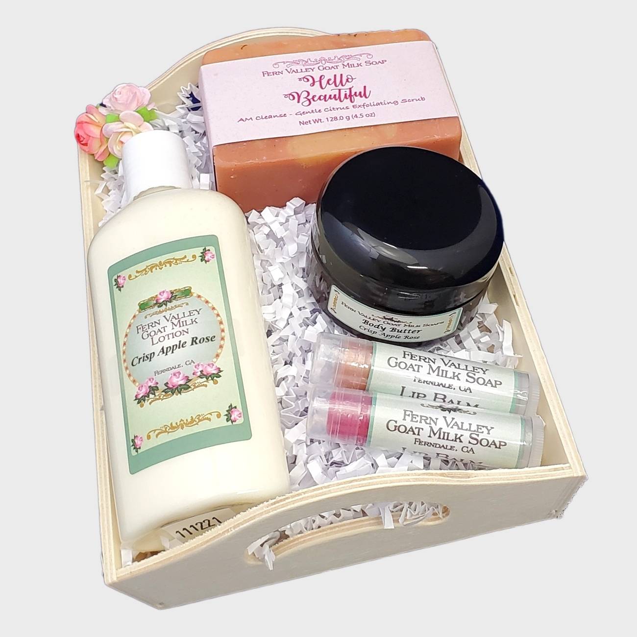 Handmade Goat Milk Soap &amp; Lotion + Body Butter | Hello Beautiful Gift Tray