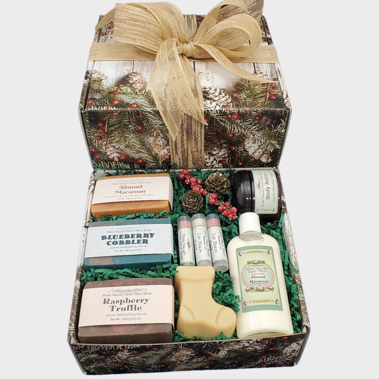 Christmas Gift Box Set | Handmade Goat Milk Soaps, Lotion +Body Butter