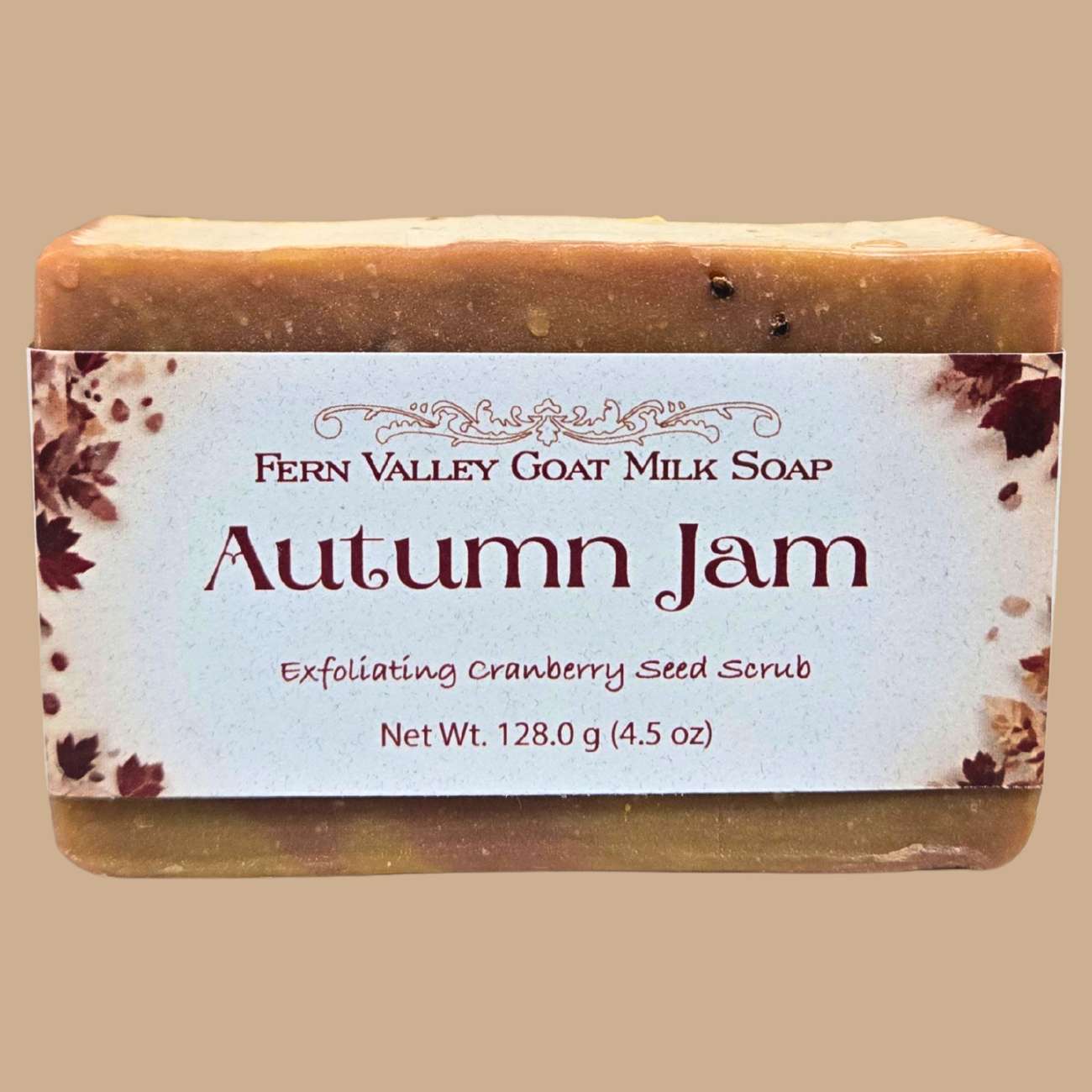 Natural Goat Milk Soap | Autumn Jam | Cranberry Seed Scrub