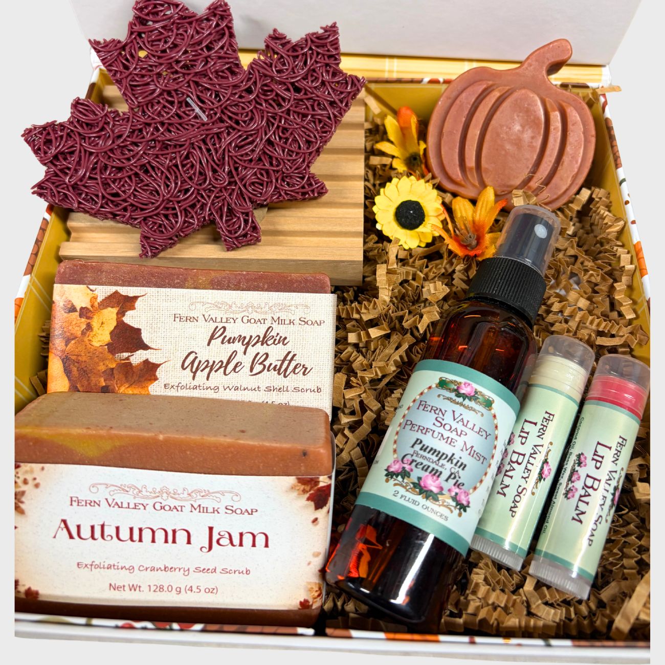 Handmade Goat Milk Soaps Perfume + Soap Dish | Beyond Thankful Gift Box