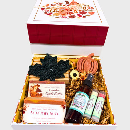 Handmade Goat Milk Soaps Perfume + Soap Dish | Beyond Thankful Gift Box