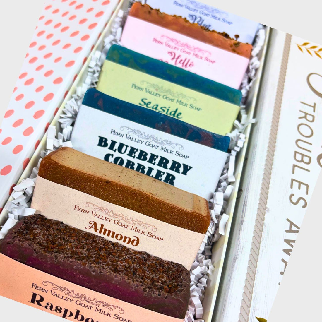 Handmade Goat Milk Soap | 6 Bar Sampler Assortment | Gift Box for Her