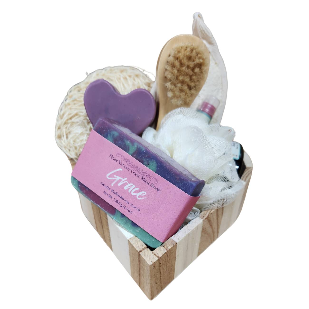 Handmade Goat Milk Soap | Adorable Heart-Shaped Spa Box