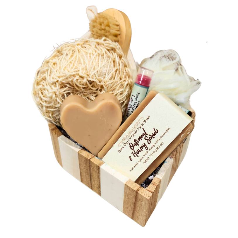 Handmade Goat Milk Soap | Adorable Heart-Shaped Spa Box