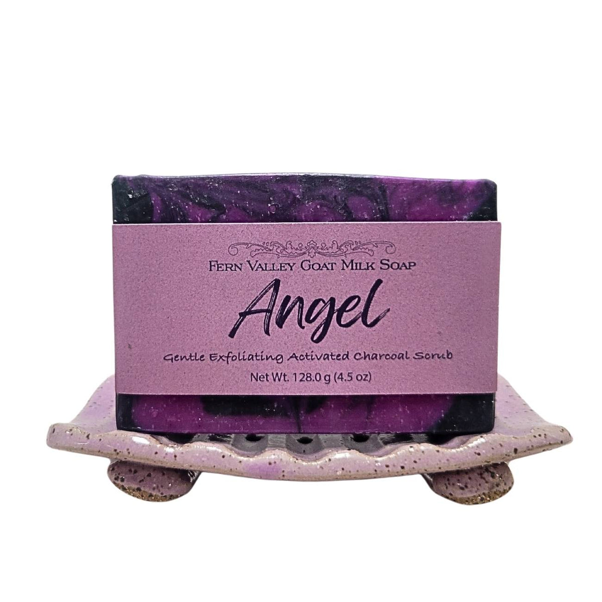 Natural Goat Milk Soap | Charcoal Exfoliating Scrub | Angel - Flirty Floral Scent