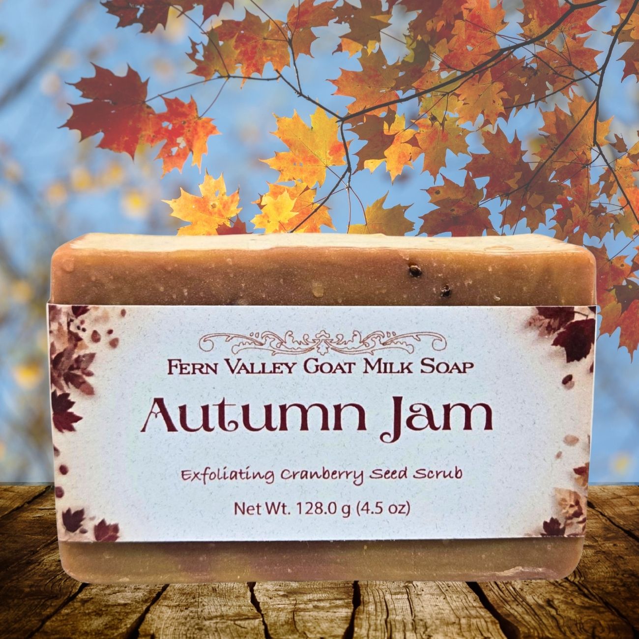 Natural Goat Milk Soap | Autumn Jam | Cranberry Seed Scrub