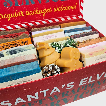 Handmade Goat Milk Soaps | Christmas Sampler Gift Box | Bakers Dozen