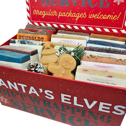Handmade Goat Milk Soaps | Christmas Sampler Gift Box | Bakers Dozen