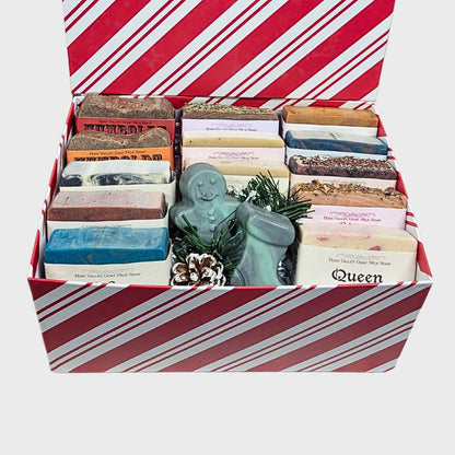 Handmade Goat Milk Soaps | Christmas Sampler Gift Box | Bakers Dozen
