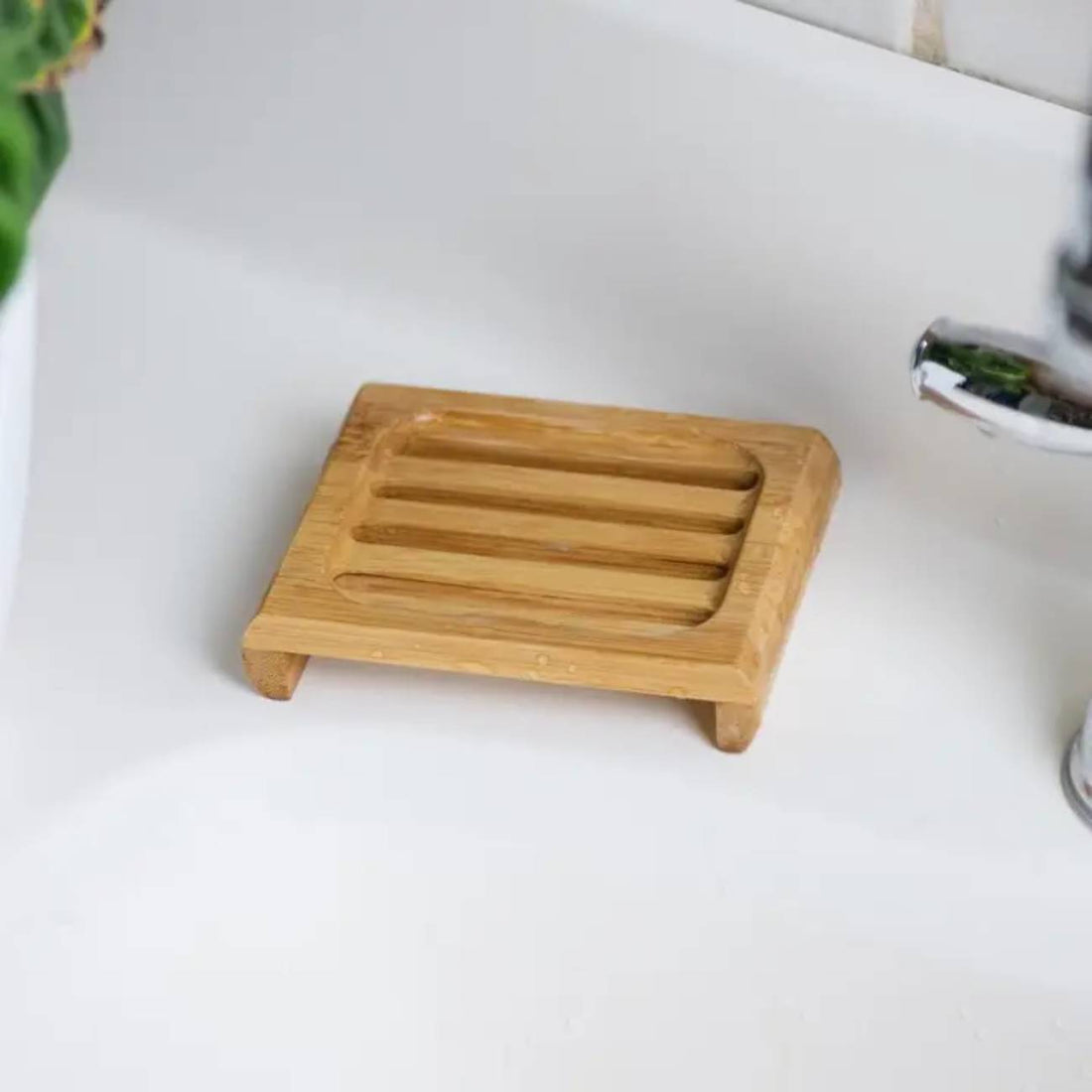 Draining Soap Dish | Fern Valley Soap | Bamboo Rectangle Soap Lift