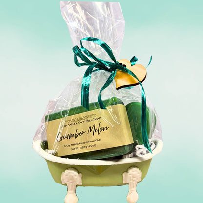 Handmade Goat Milk | Bathtub &amp; Heart Duo