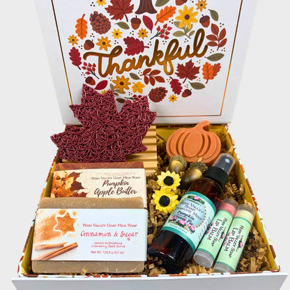 Handmade Goat Milk Soaps Perfume + Soap Dish | Beyond Thankful Gift Box