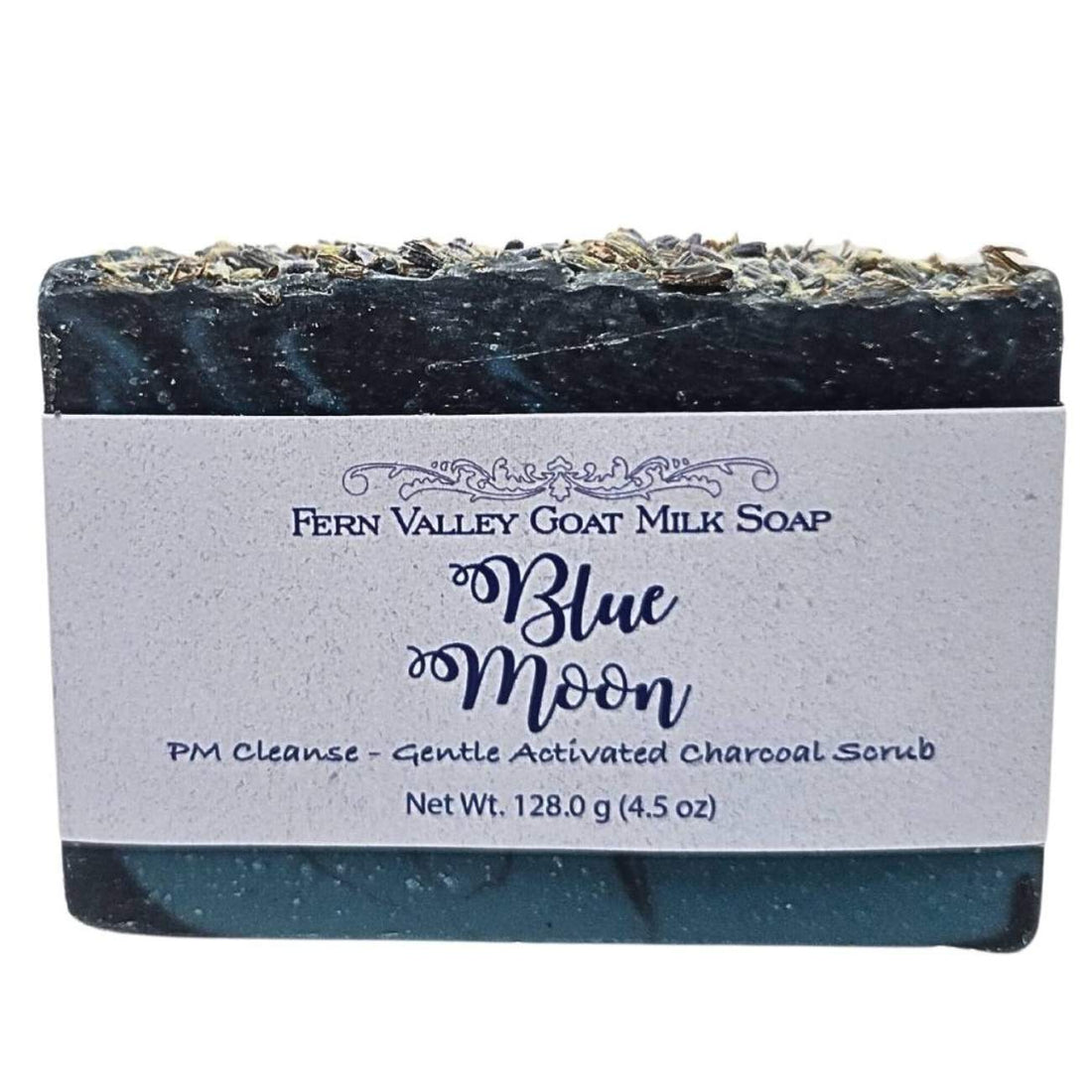 Natural Goat Milk Soap | Charcoal Exfoliating Scrub | Blue Moon PM Cleanse