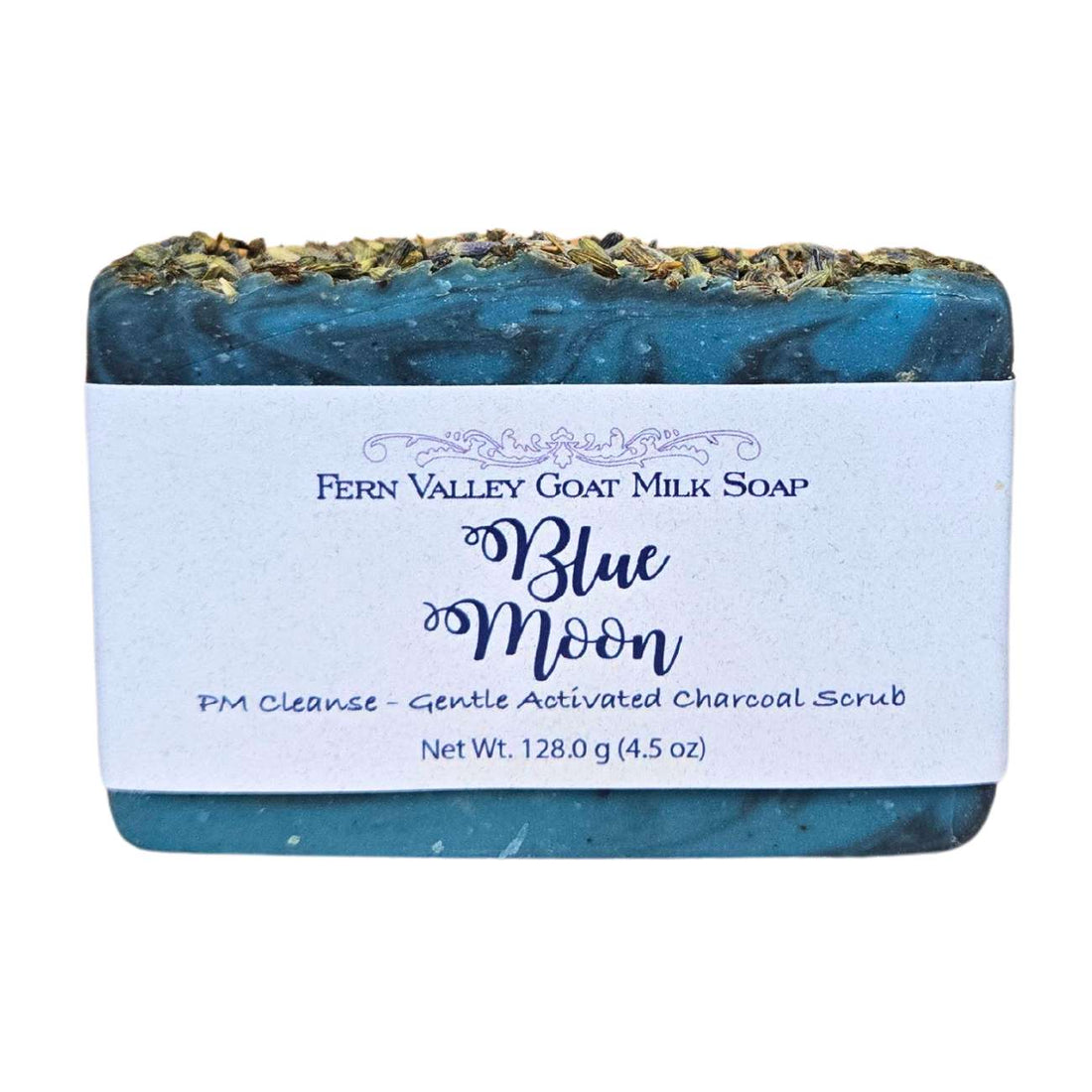 Natural Goat Milk Soap | Charcoal Exfoliating Scrub | Blue Moon PM Cleanse