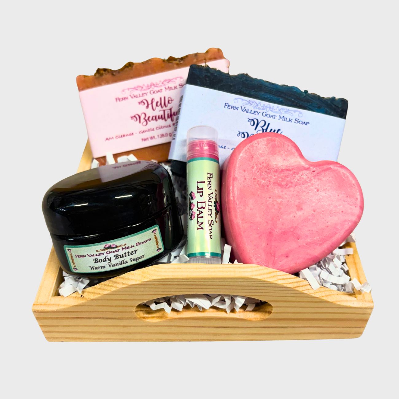 Handmade Goat Milk Soap + Body Butter |  Celebration Gift Crate for Her