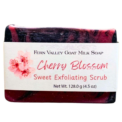Natural Goat Milk Soap | Activated Charcoal Soap | Cherry Blossom