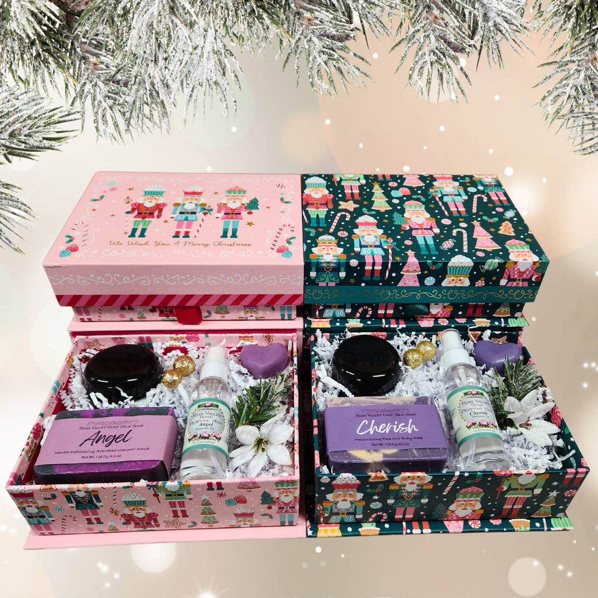 Nutcracker Festive Moments Gift Box | Goat Milk Soap, Perfume Mist &amp; Body Butter