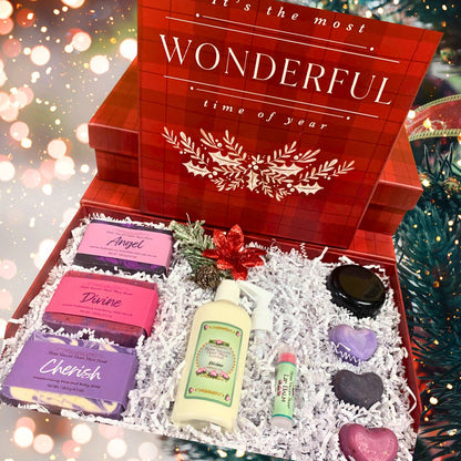 Handmade Goat Milk Soaps + Lotion | Christmas Special Moments Gift Box