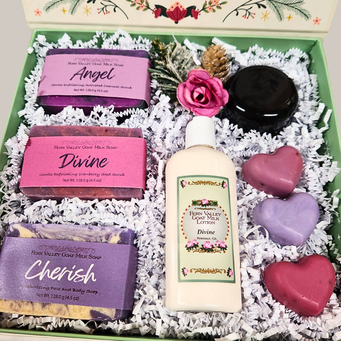 Handmade Goat Milk Soaps + Lotion | Christmas Special Moments Gift Box