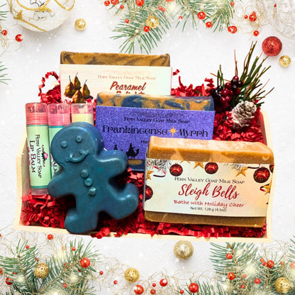 Handmade Goat Milk Soap |  Christmas Cheer Gift Crate