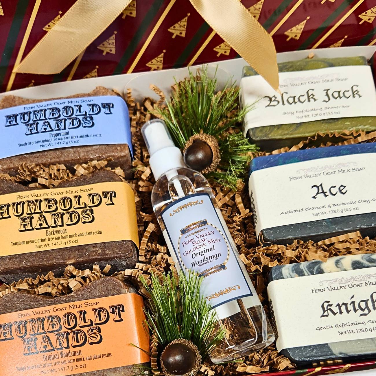 Handmade Goat Milk Soap + Cologne | Classic 6 Bar Gift Set