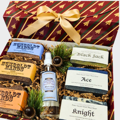 Handmade Goat Milk Soap + Cologne | Classic 6 Bar Gift Set