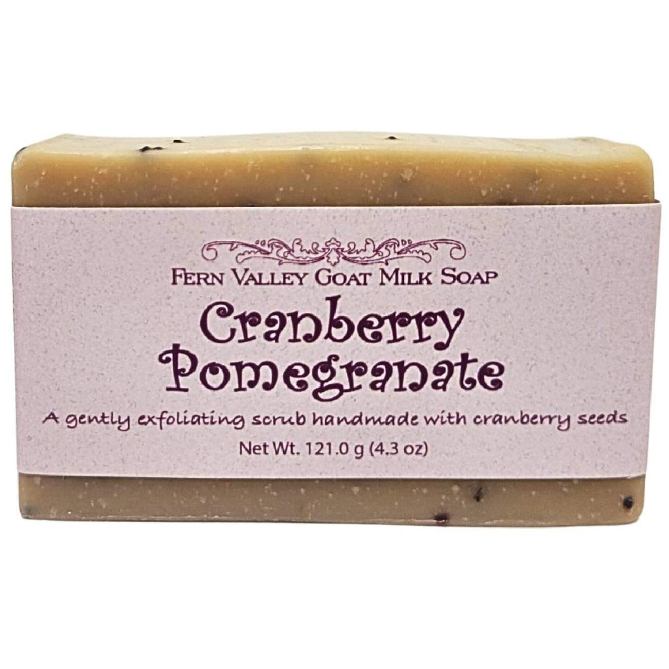 Natural Goat Milk Soap | Exfoliating Scrub | Cranberry Pomegranate